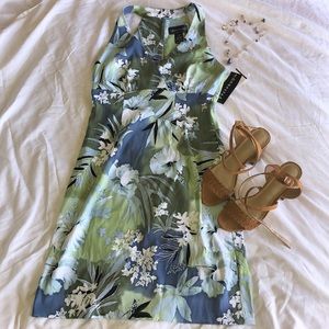 NWT Floral Dress with Cutout Back